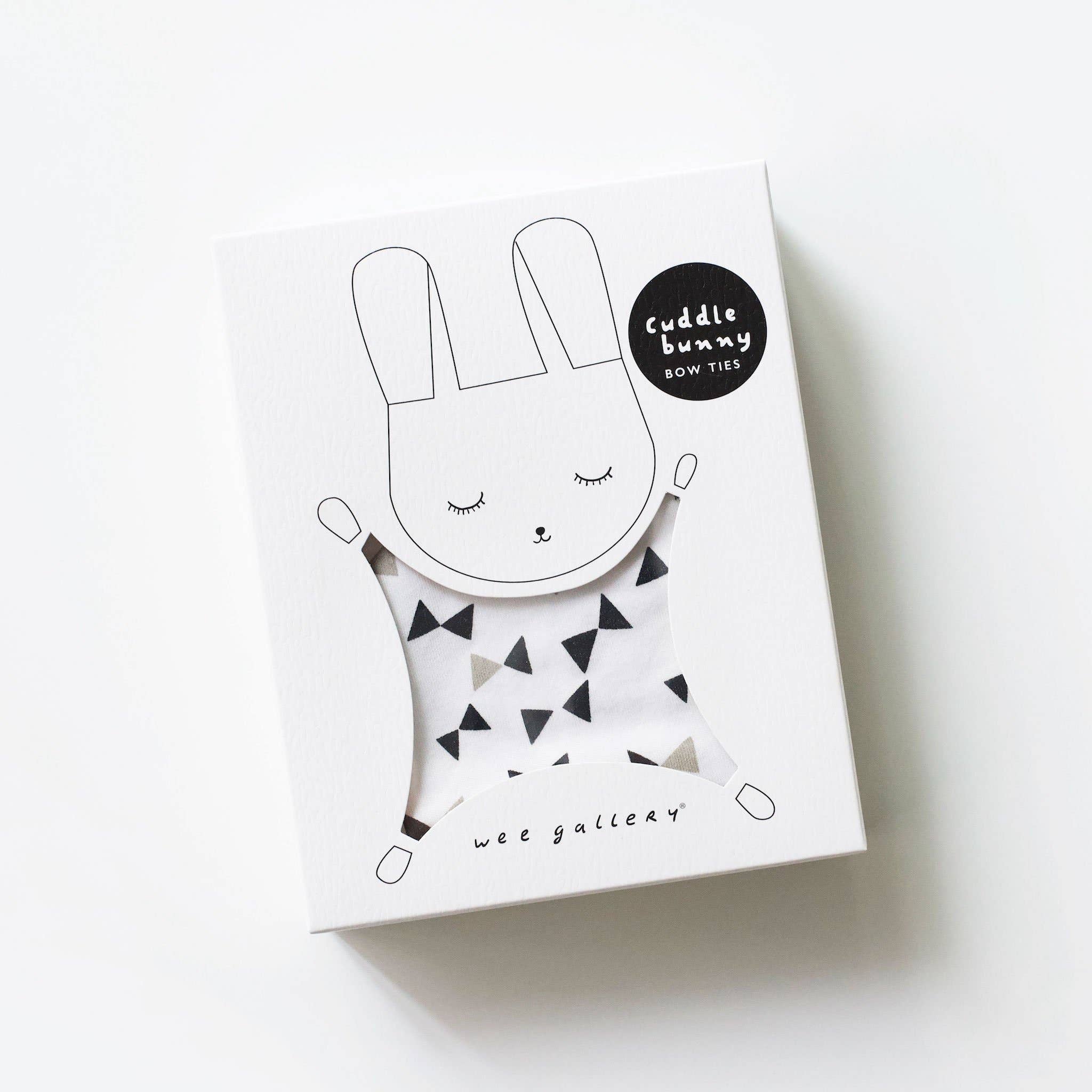 Cuddle Bunny - Nœuds papillon - Doudou en tissu biologique pour bébé