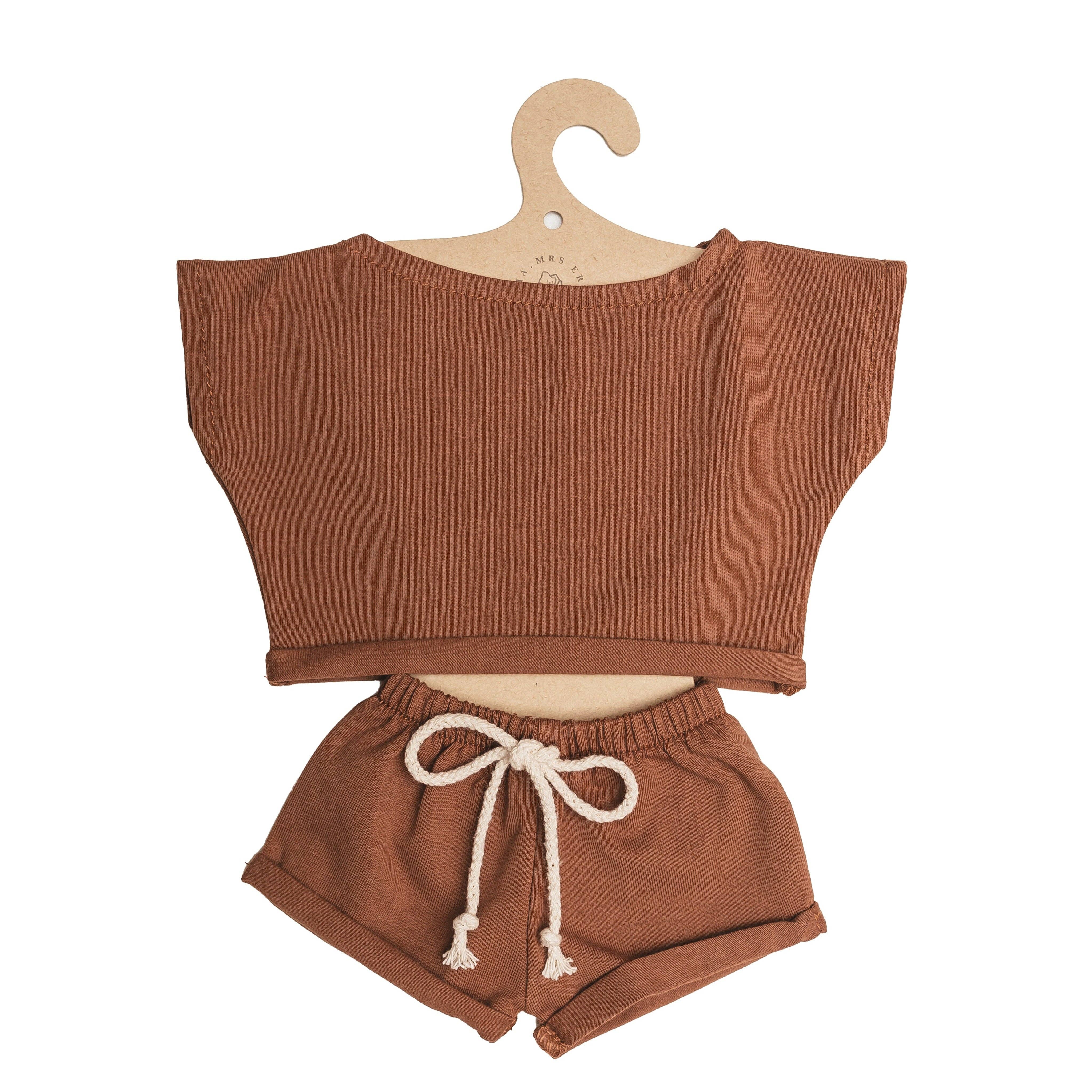 Vêtements pour poupée - Ensemble Confort Rouille