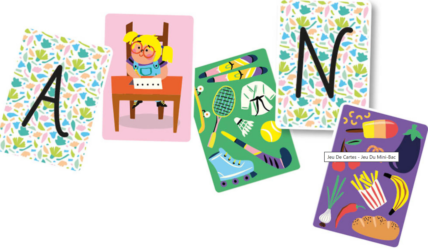 JEU DE CARTES - JEU DU MINI-BAC Dès 5 ans