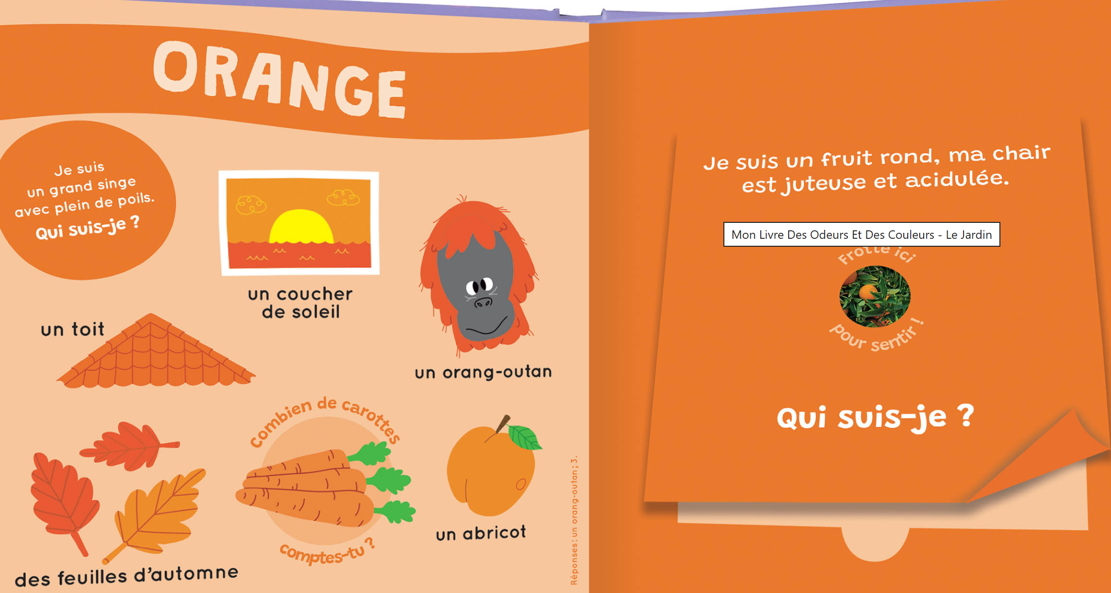 MON LIVRE DES ODEURS ET DES COULEURS - LE JARDIN