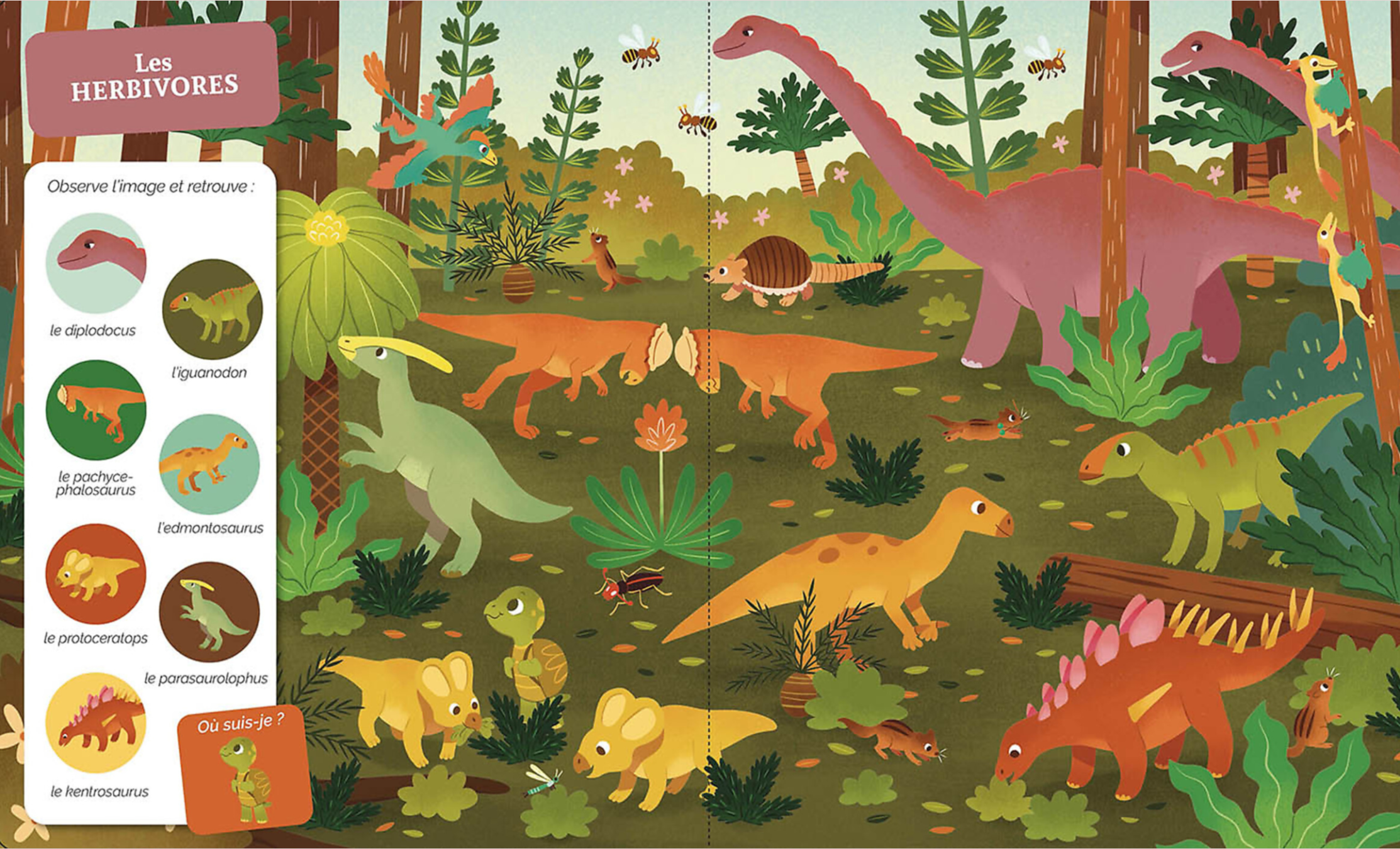 CHERCHE ET TROUVE DES TOUT-PETITS - LES DINOSAURES