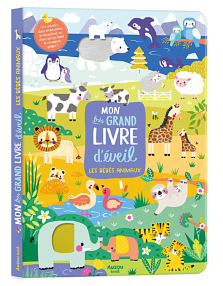 MON TRÈS GRAND LIVRE D'ÉVEIL -LES BEBES ANIMAUX
