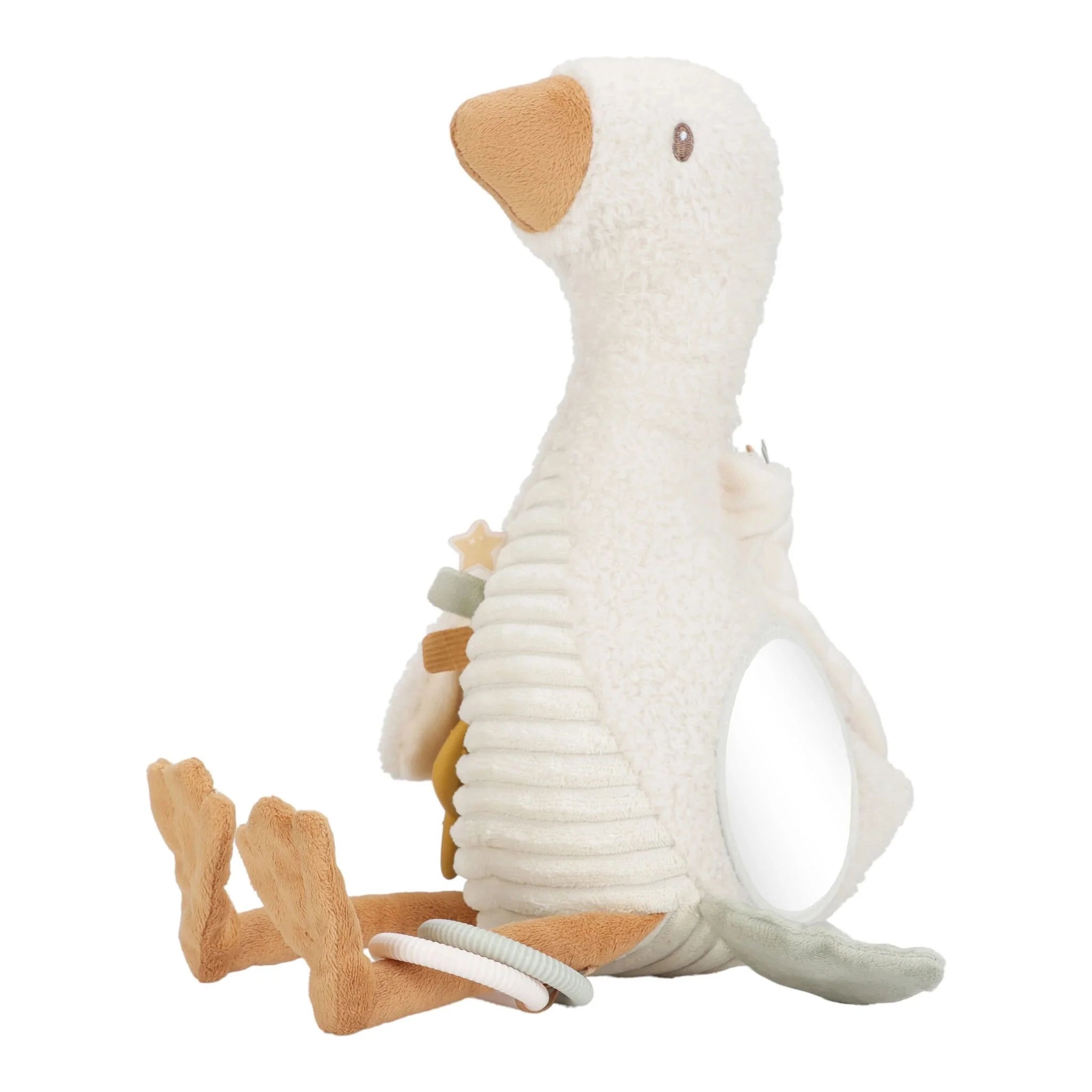 Peluche d'activité Oie - Blanc - Little Goose