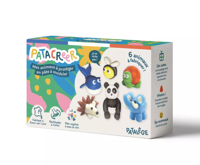 Pâte à modeler Mes Animaux à Protéger en Pâte à Jouer Réutilisable