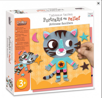 Portraits en relief - animaux familiers