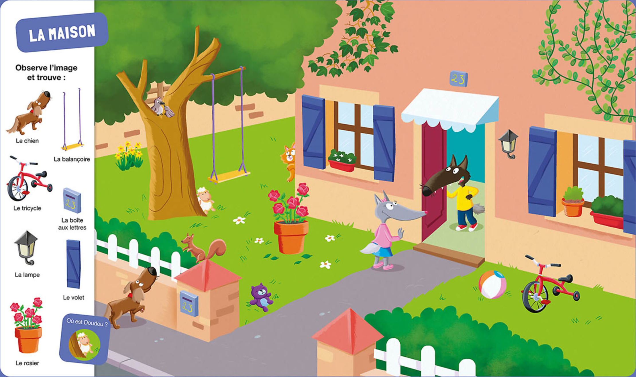 CHERCHE ET TROUVE DES TOUT-PETITS - P'TIT LOUP - À LA MAISON