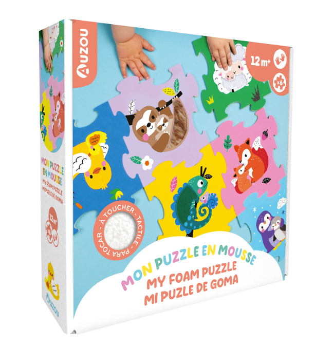 MON PUZZLE EN MOUSSE - À TOUCHER Dès 12 mois