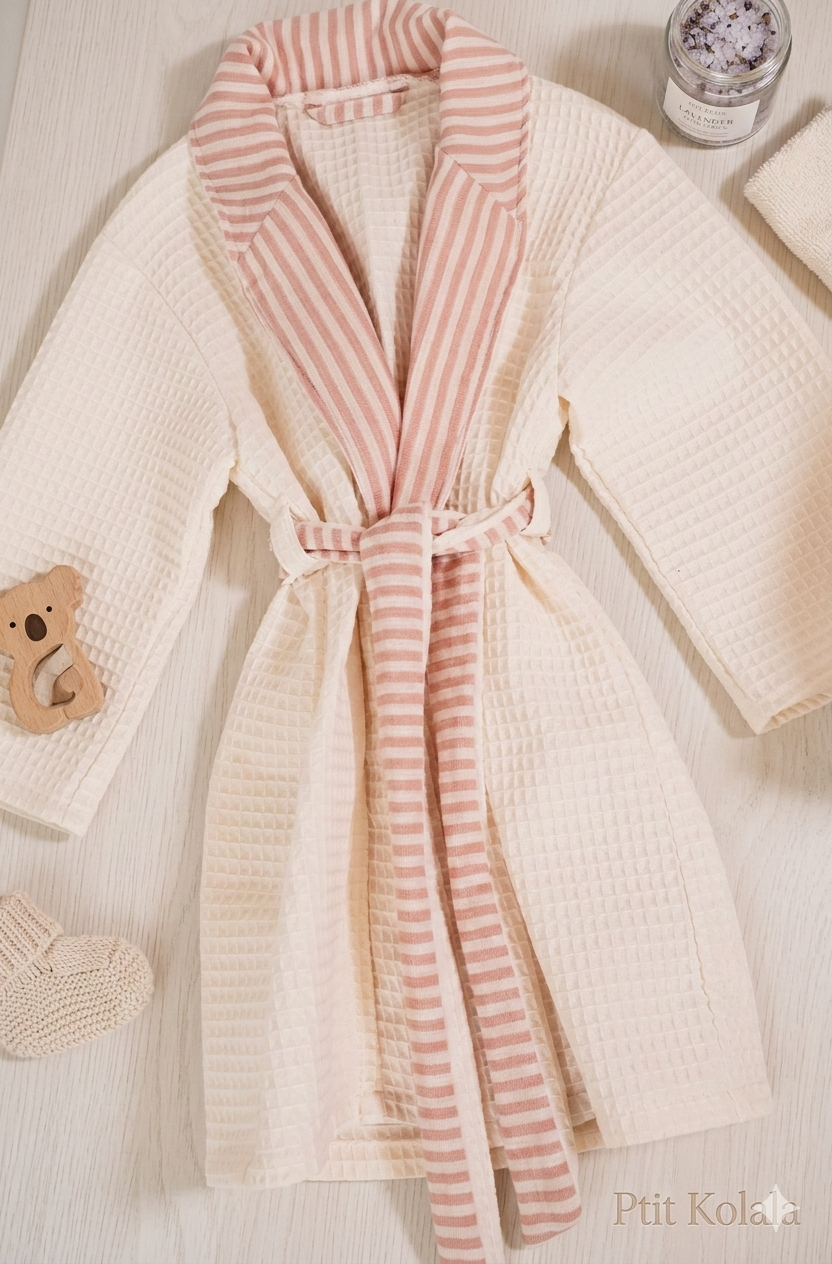 Peignoir enfants sans capuche