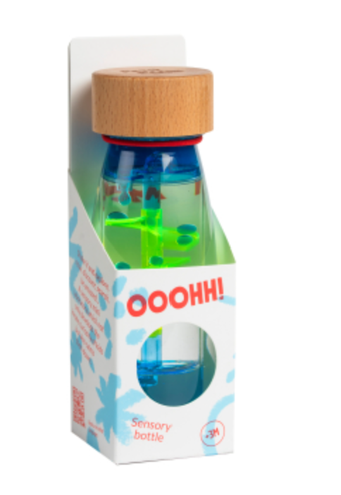 Bouteille sensoriel Spirale bleu - Petit boum