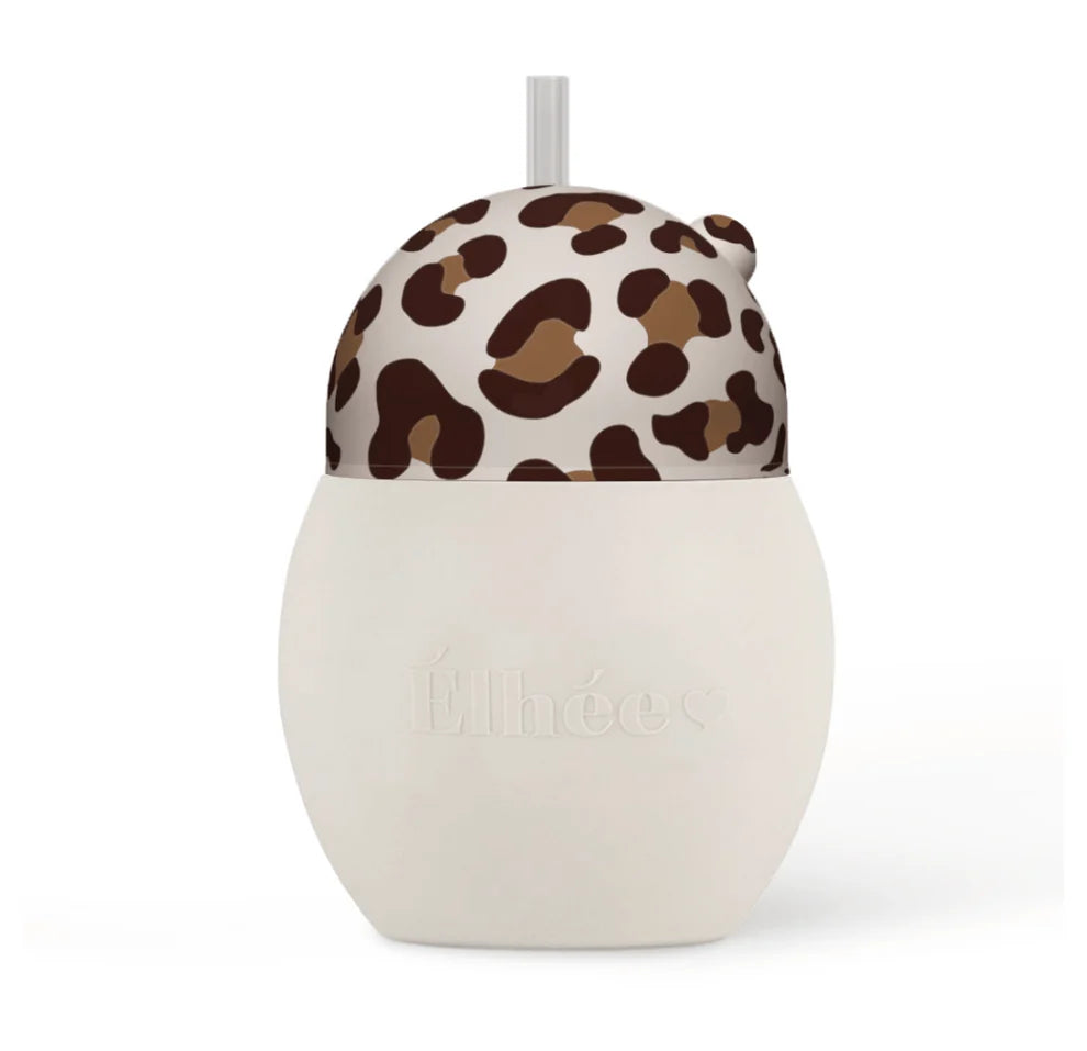 Tasse à paille lestée Coconut léopard