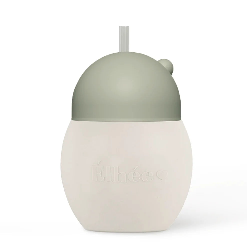 Tasse à paille lestée Coconut vert sauge