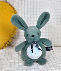Veilleuse musicale & projecteur d'étoiles – Lapin vert sauge